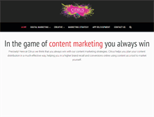Tablet Screenshot of citrusadvertising.com